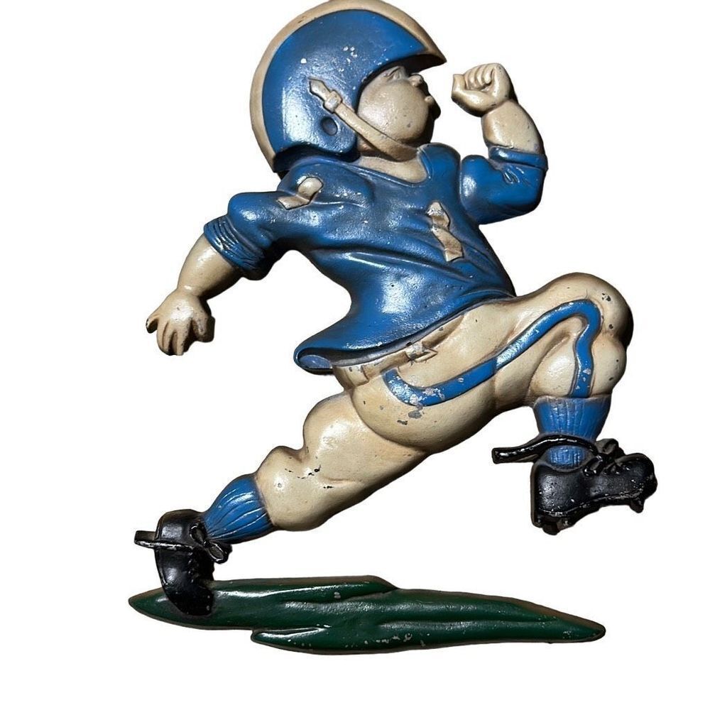 Vintage Homco‎ 1976 Football Player Wall Plaque